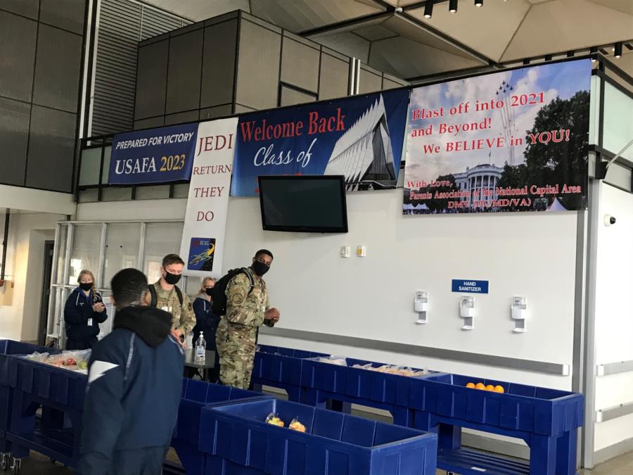 Welcome Back Banners in Mitchell Hall